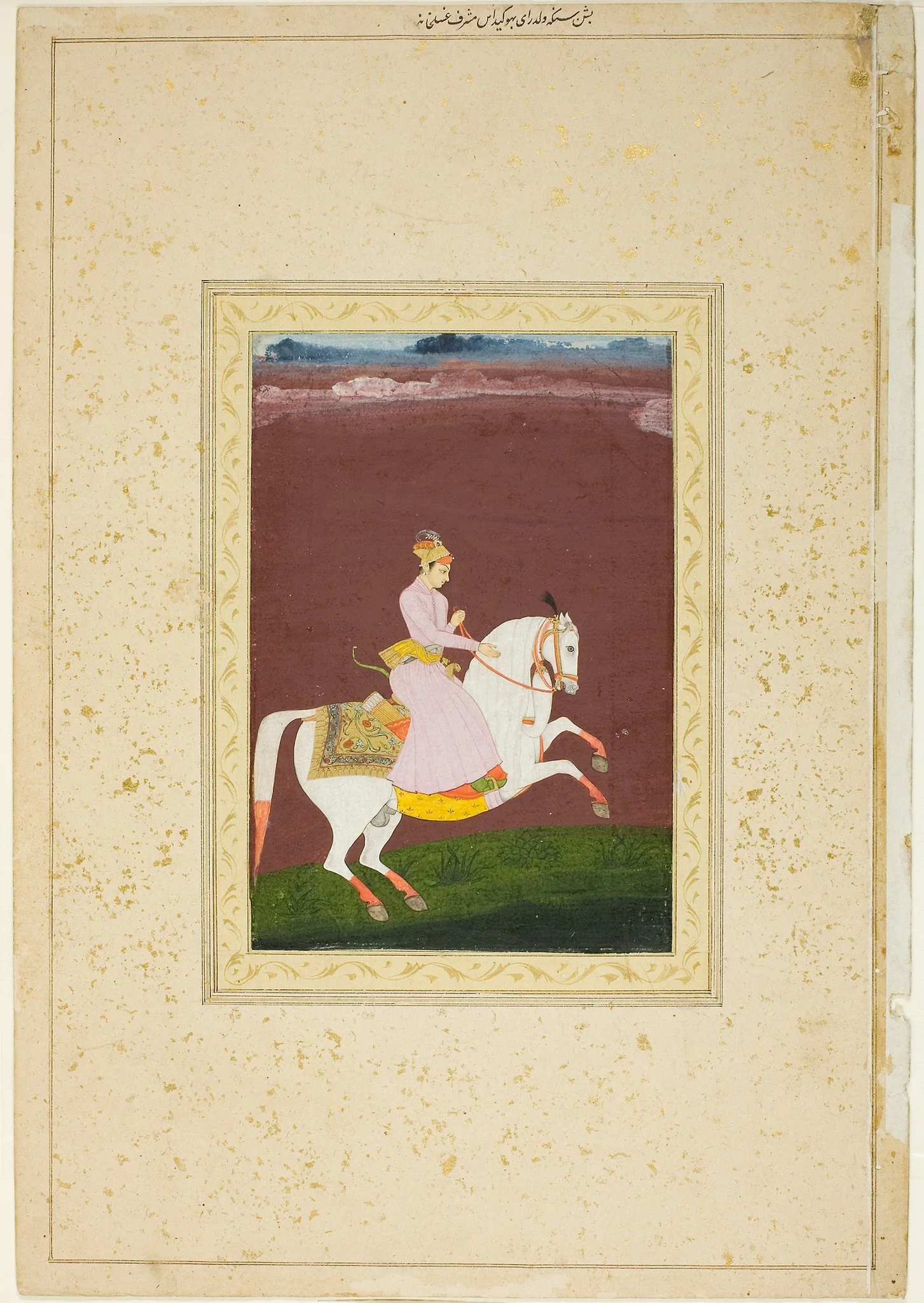 A Young Prince on Horseback, detail