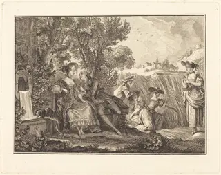 L'ete, by Joseph de Longueil, ink, 1761