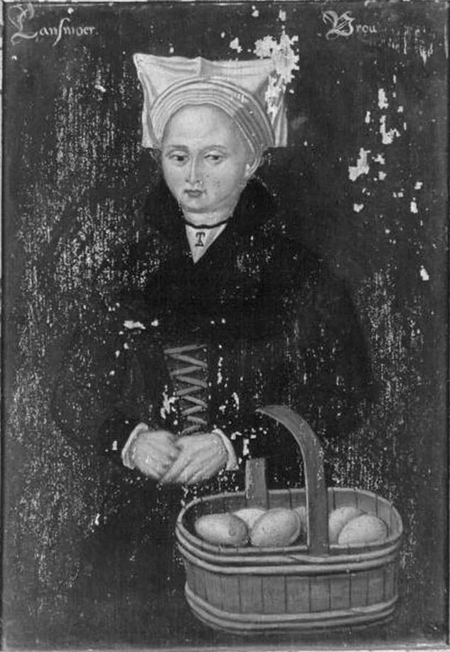 Vrouw uit Landsmeer, detail