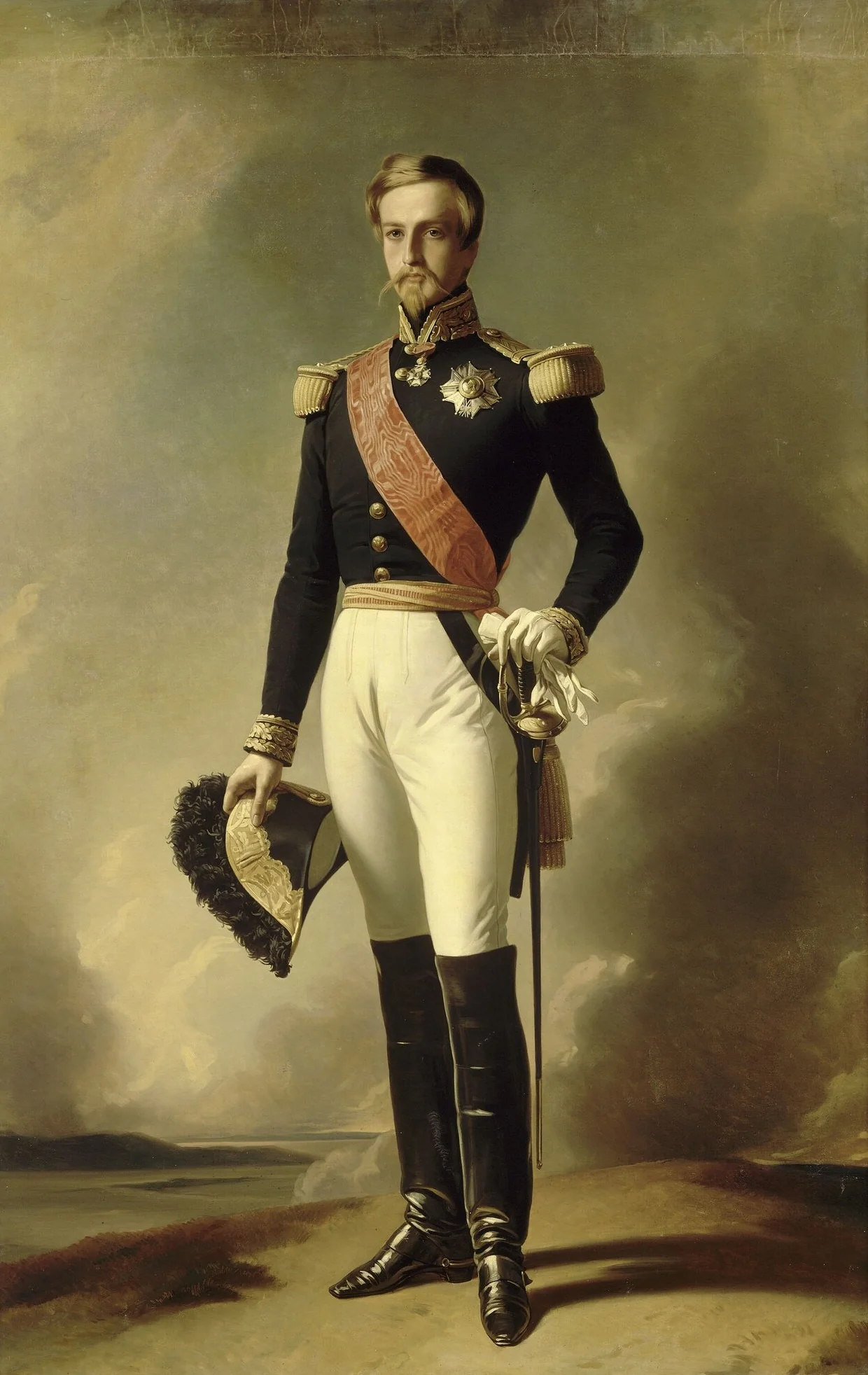 Portrait of Prince Henri, Duke of Aumale (1822-1897), detail