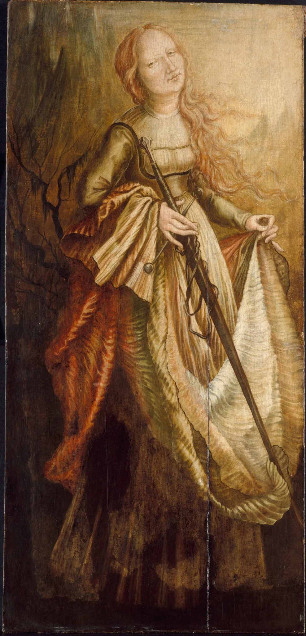 Saint Catherine, detail