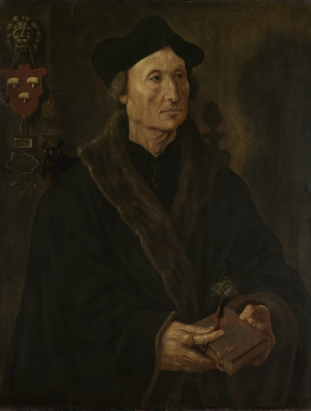 Portrait of Johannes Colmannus (1471-1538), by Maarten van Heemskerck, oil, 1539