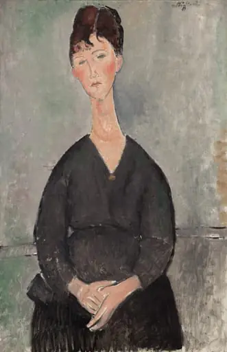 Café Singer, by Amedeo Modigliani, oil, 1917
