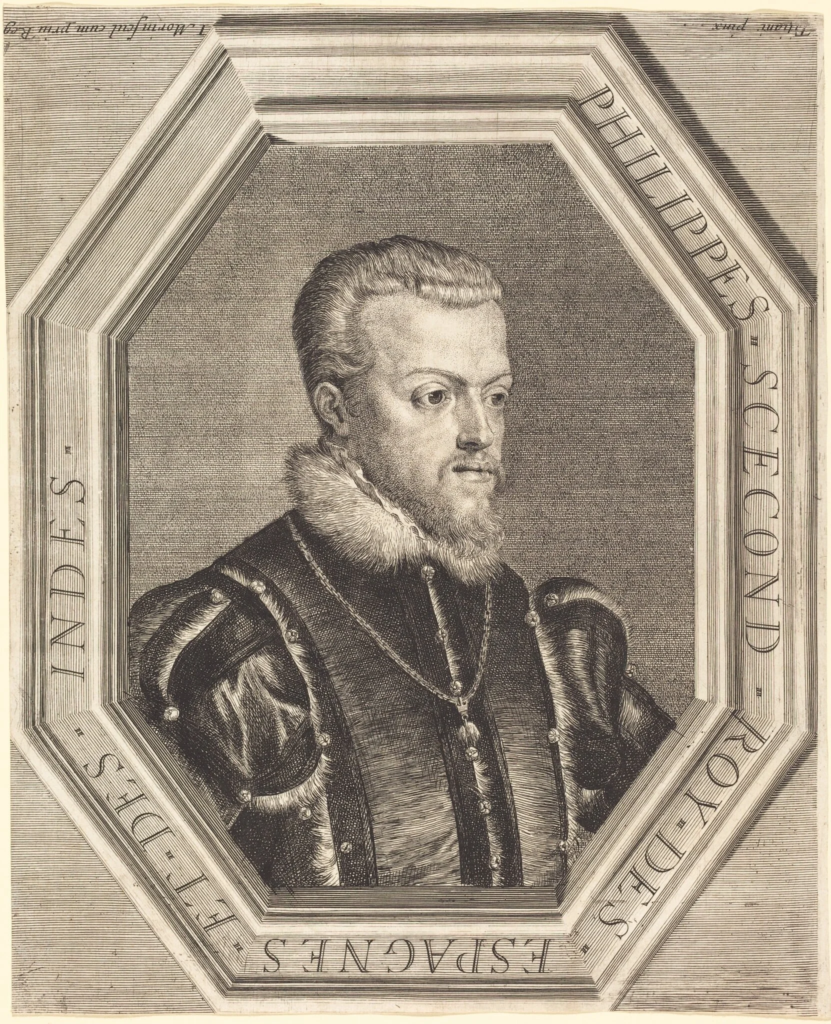 Philippe II, King of Spain, detail