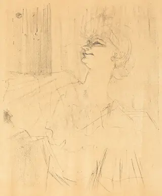 To Menilmontant from Bruant (A Ménilmontant, de Bruant), by Henri de Toulouse-Lautrec, ink, 1898