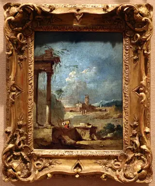 Paisagem com ruínas, by Francesco Guardi, unspecified, 1770