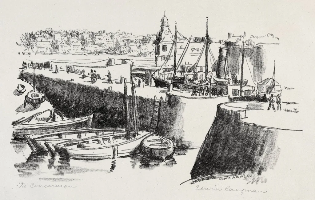 Concarneau, by Edwin Kaufman, 1932