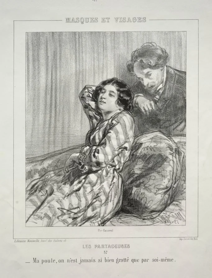 Les Partageuses, detail