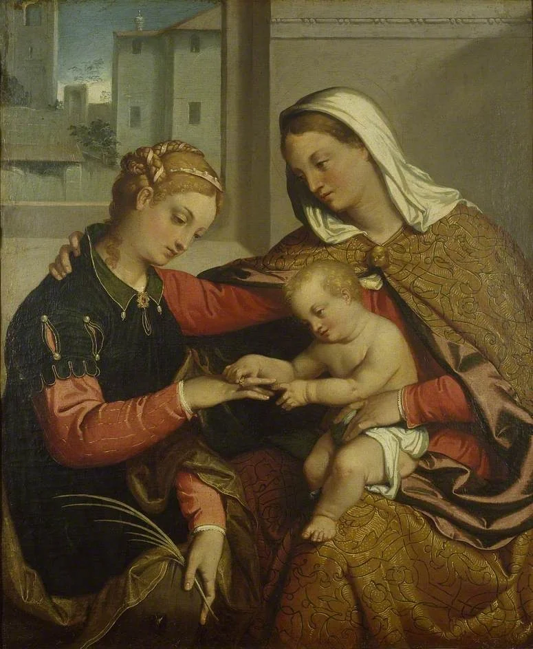 The Mystic Marriage of St Catherine, detail