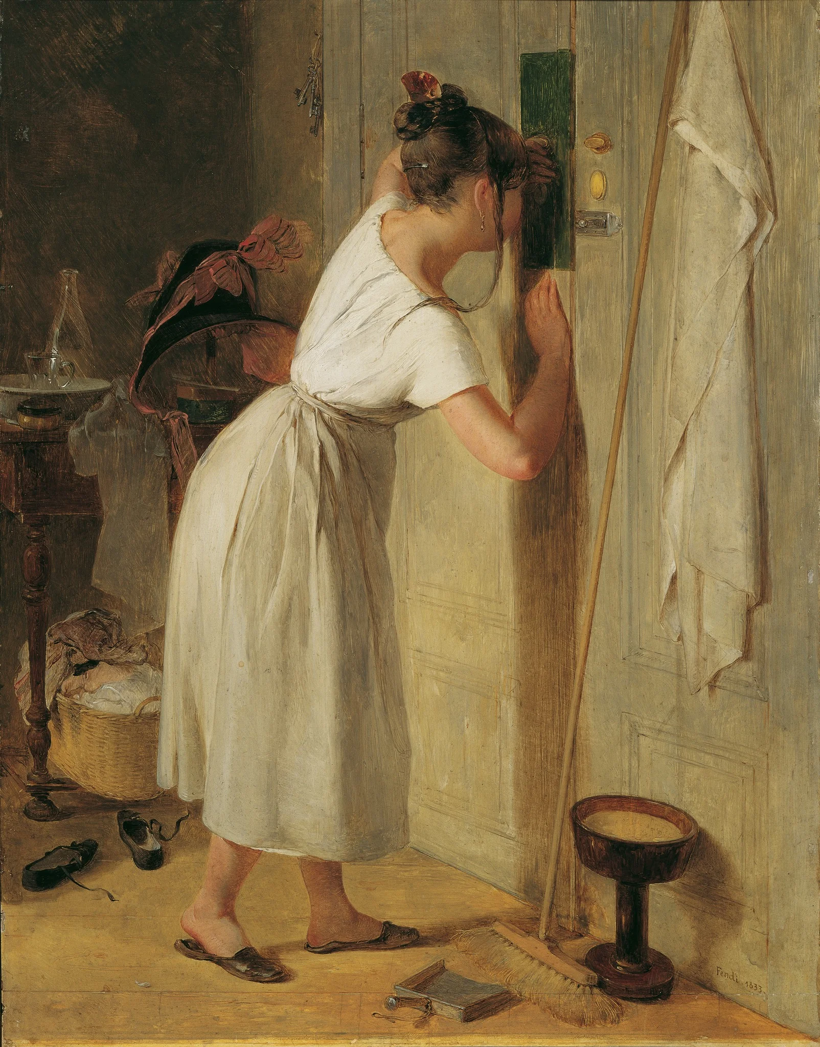 Sneaking a peek, detail
