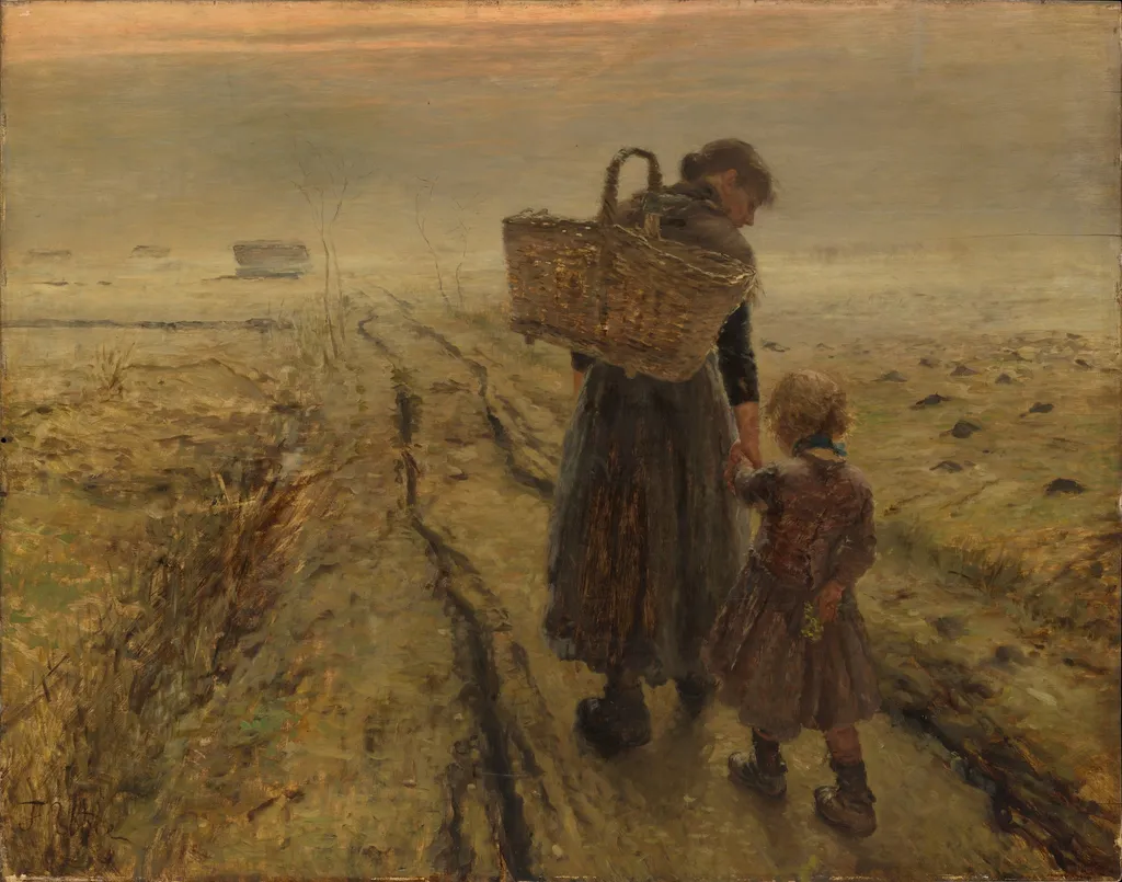 Going Home, by Fritz von Uhde, oil, 1895