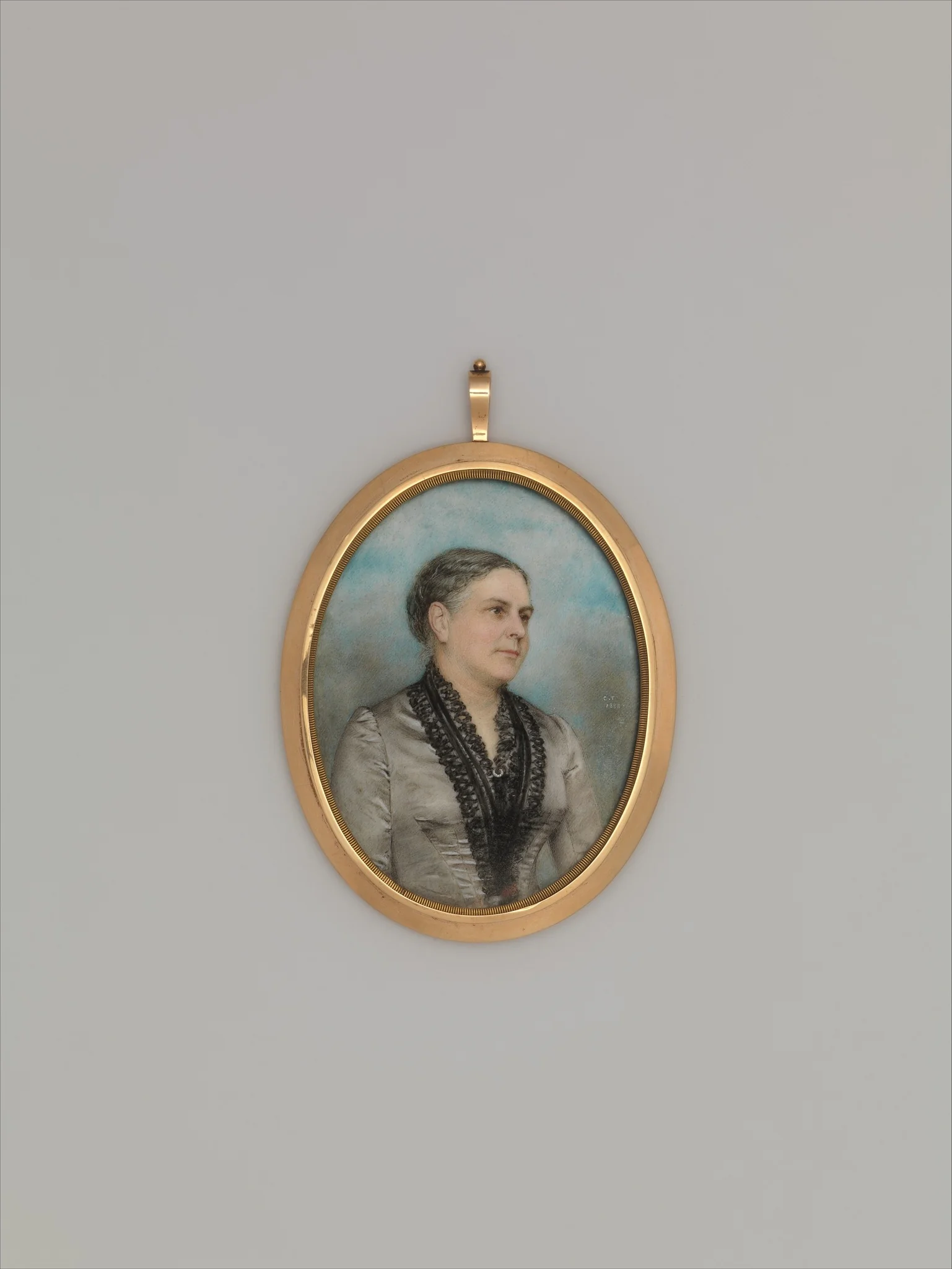 Mrs. Paul Joseph Revere (Lucretia Watson Lunt), detail
