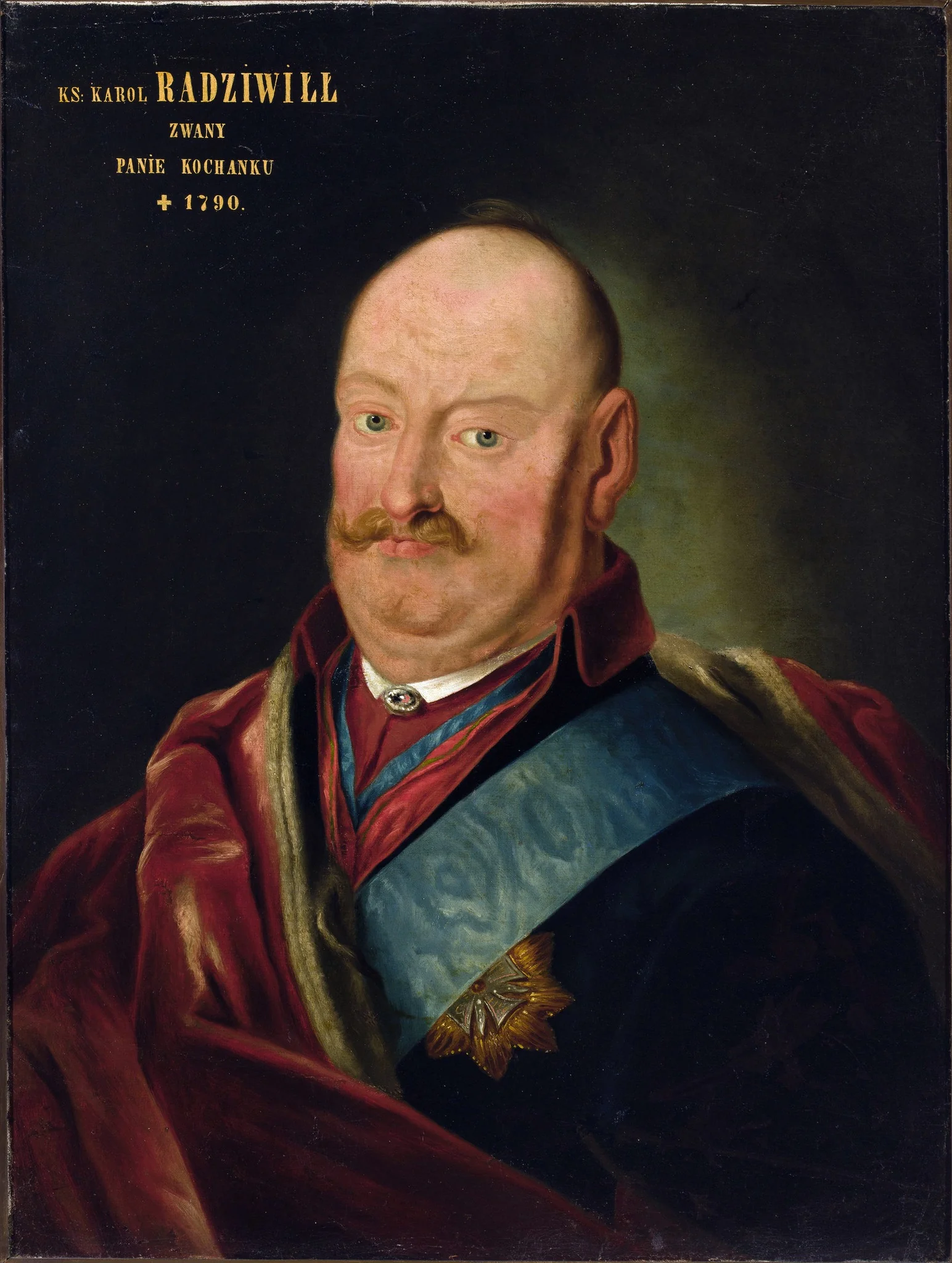 Portrait of Karol II Stanisław Radziwiłł (1734–1790) nicknamed “Panie Kochanku”, detail