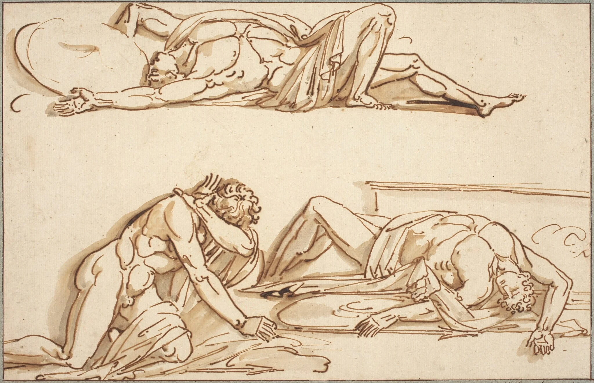 Achilles and Patroclus, detail