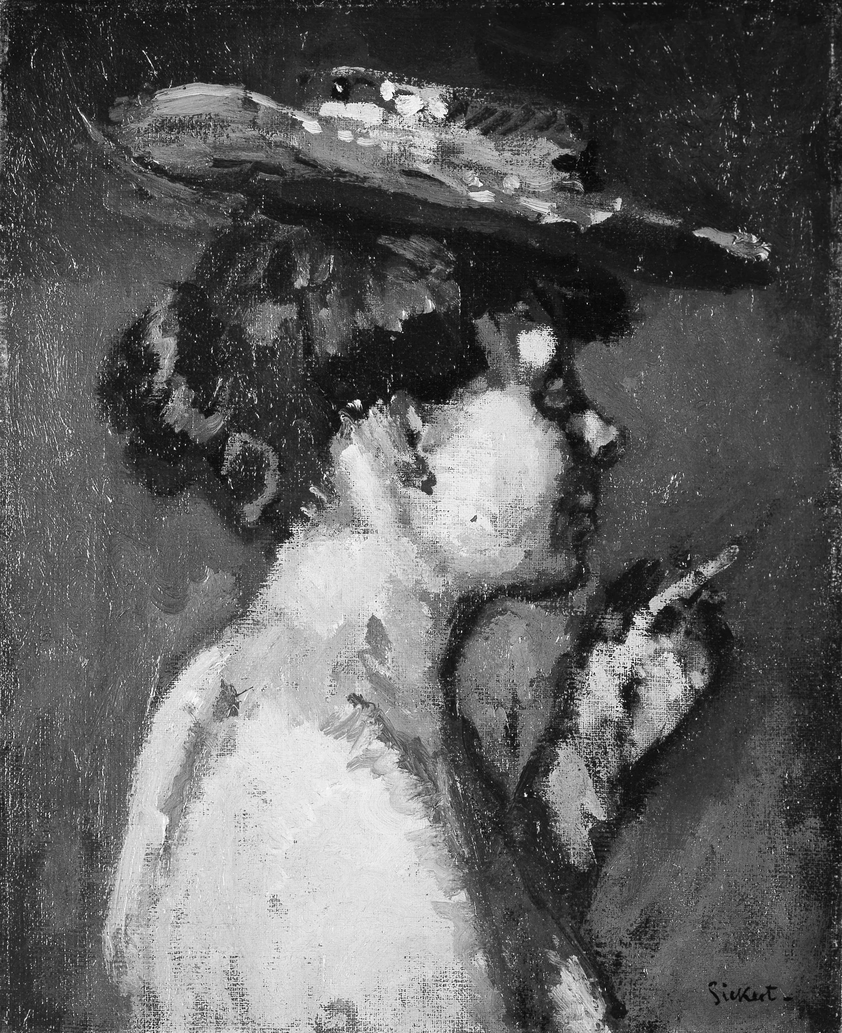 The Cigarette (Jeanne Daurmont), detail