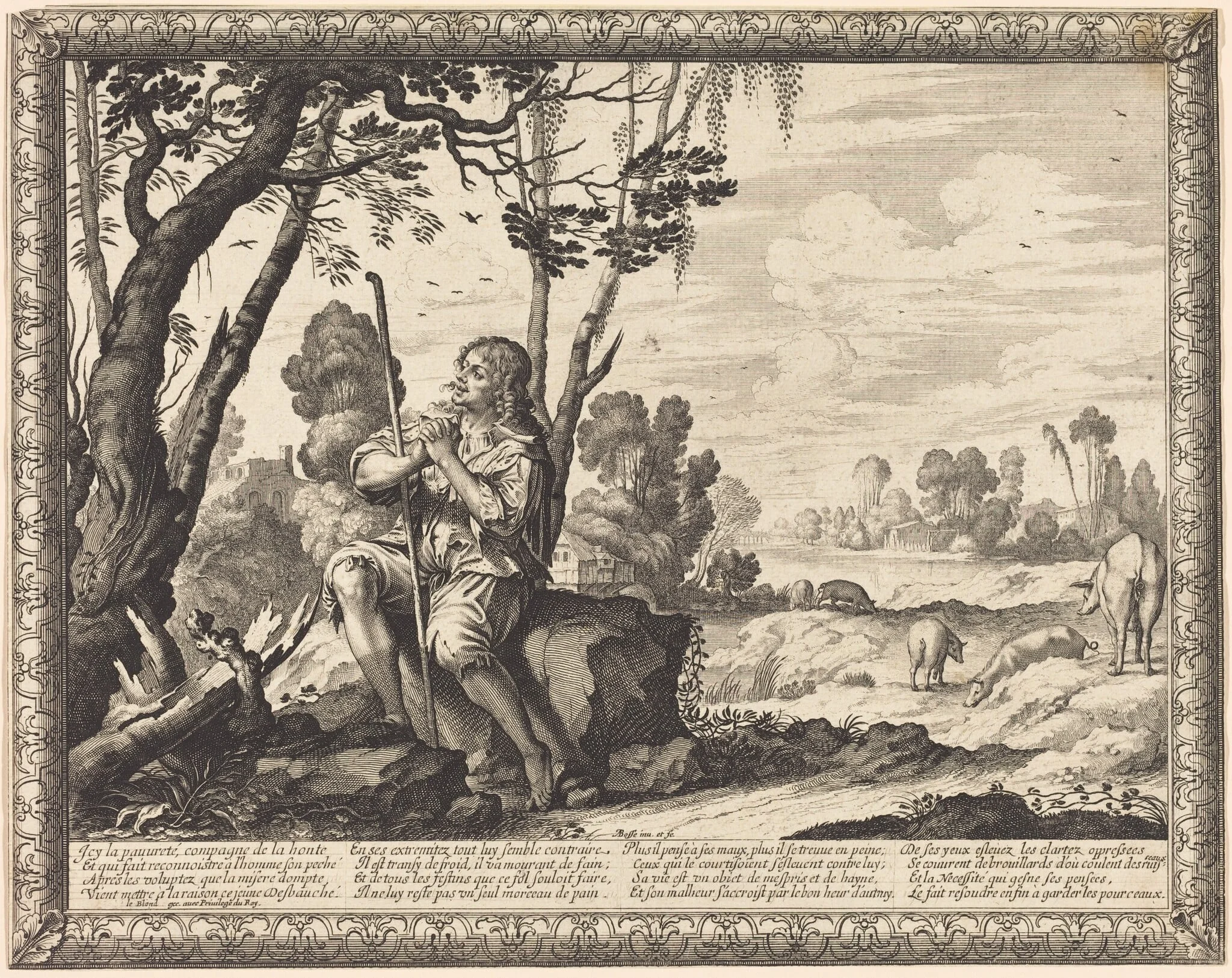 The Prodigal Son as a Swineherd, detail