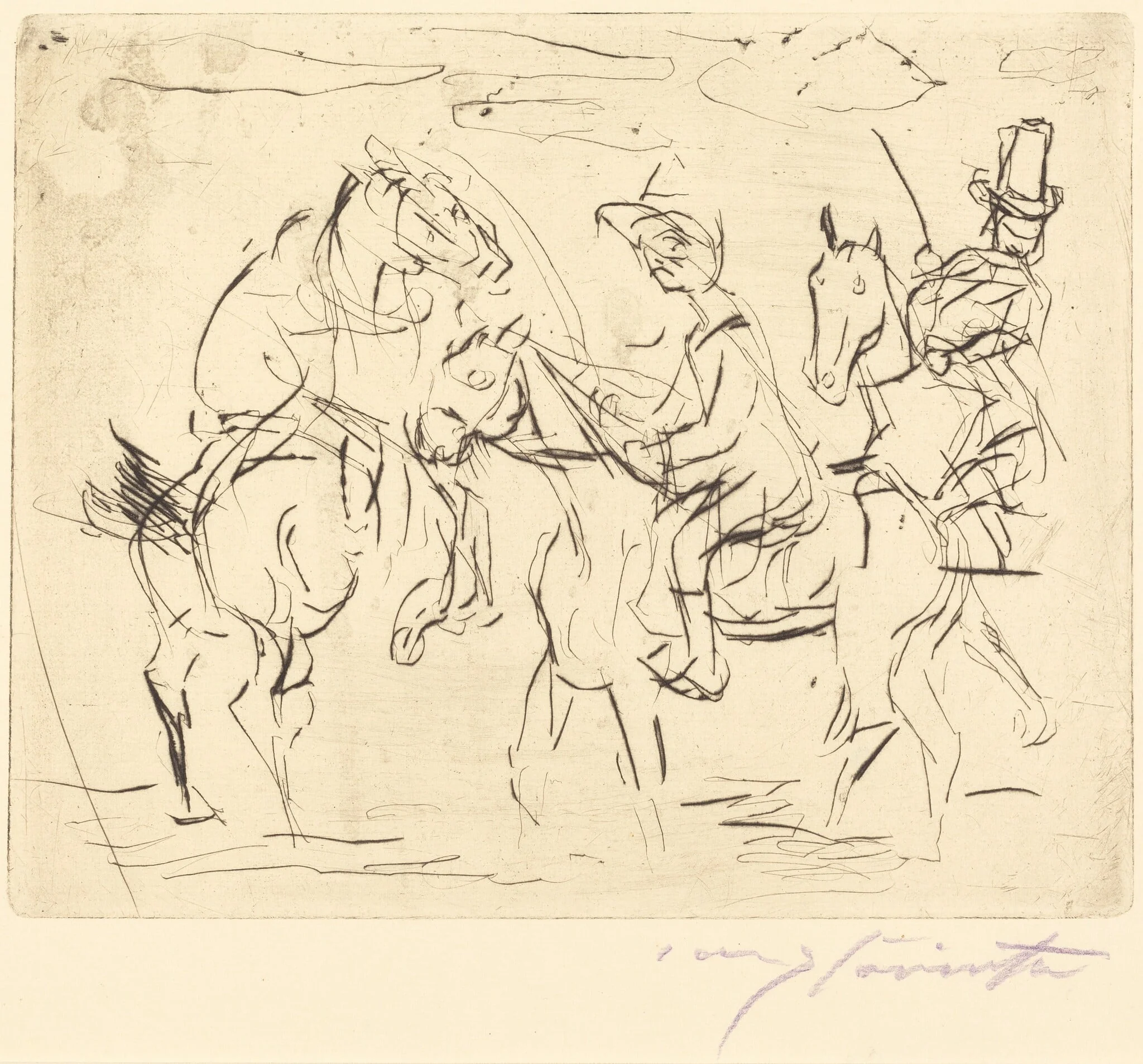 Sonntagsreiter (Sunday Riders), detail