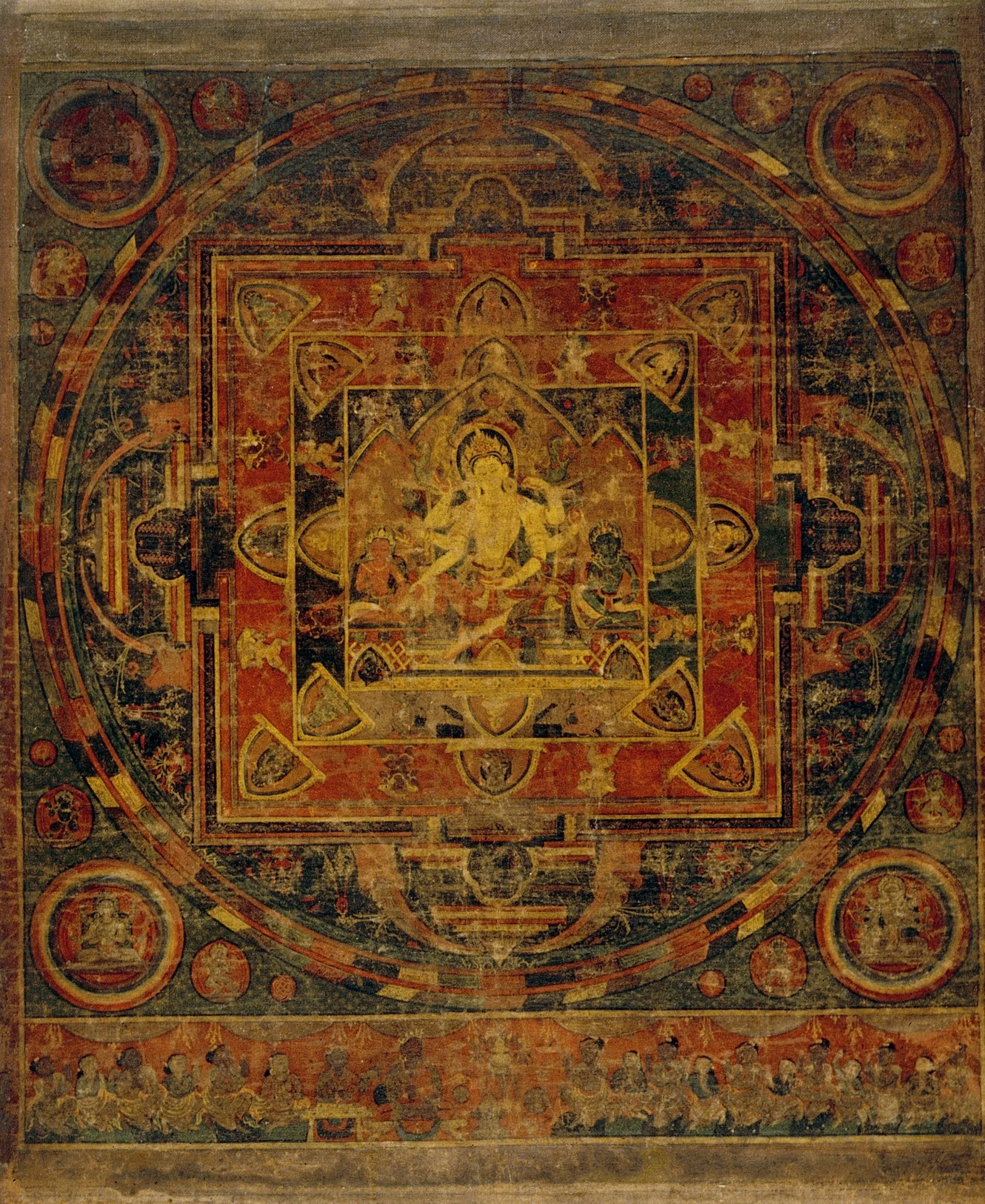 Mandala of Vasudhara, detail