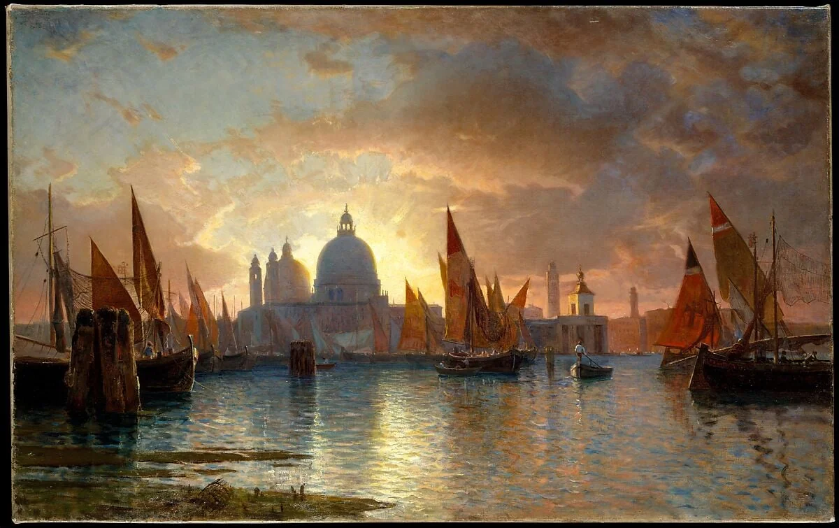 Santa Maria della Salute, Sunset, detail