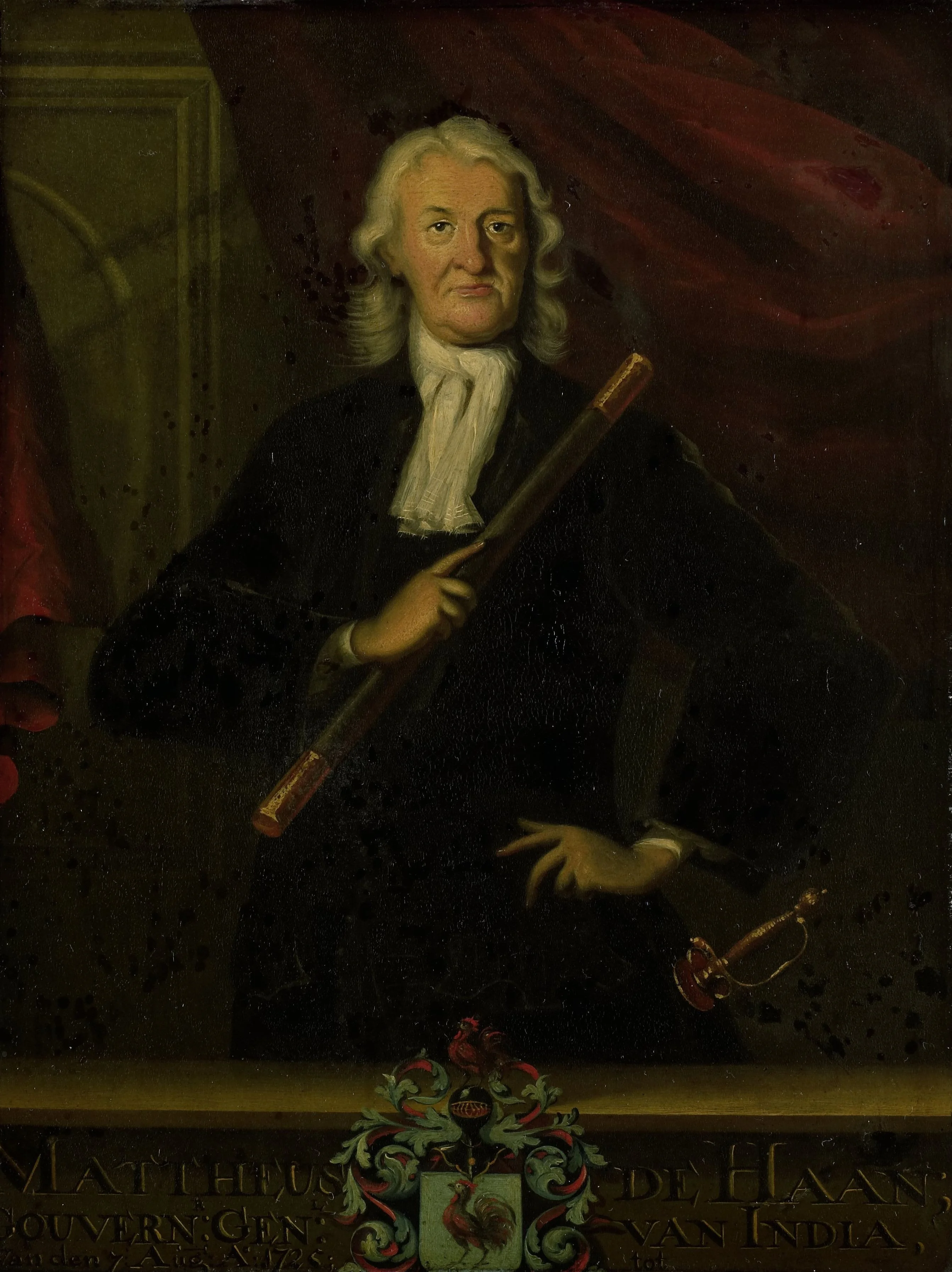 Mattheus de Haan (1663-1729). Gouverneur-generaal (1725-29), detail