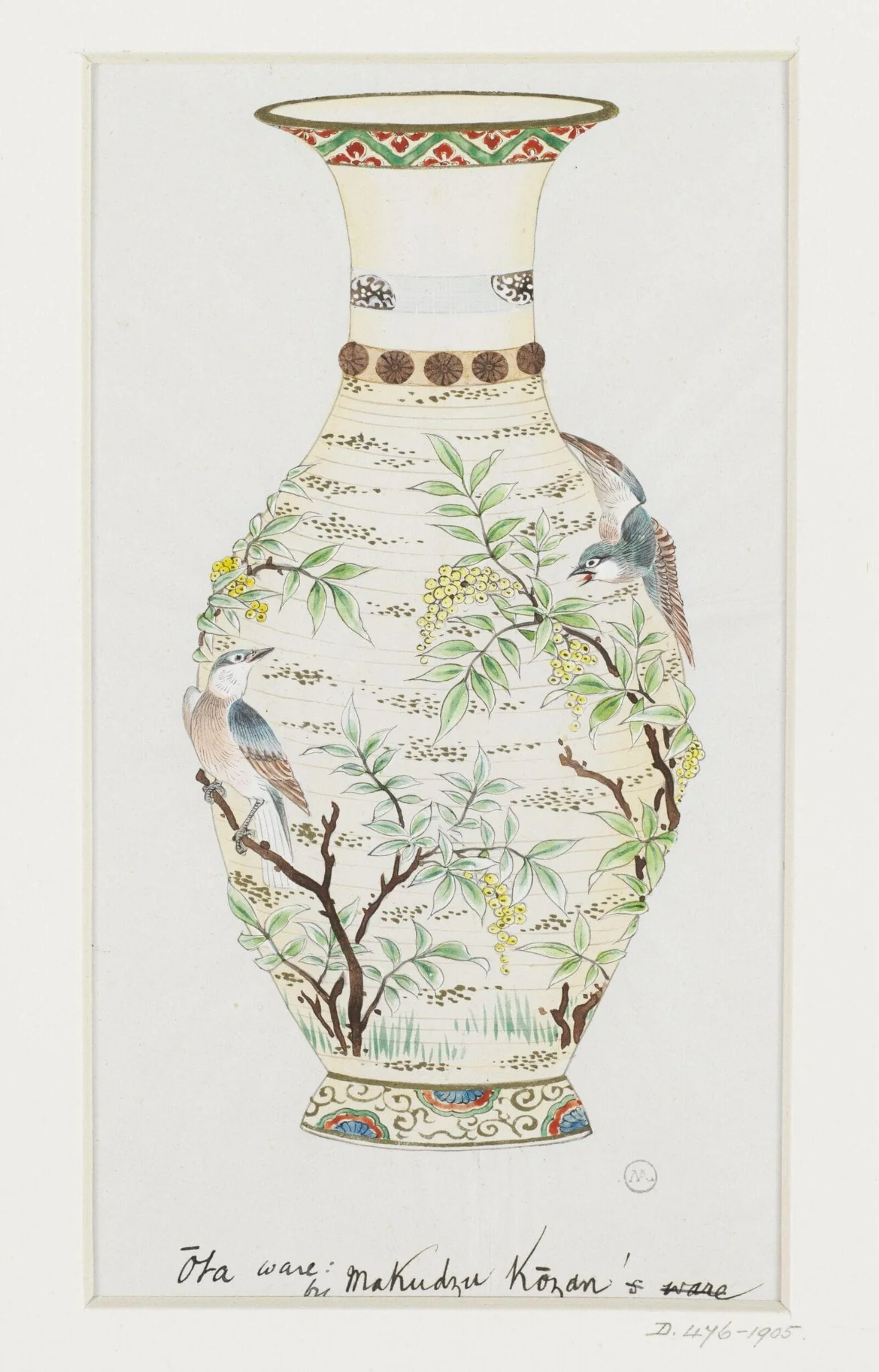 Ōta ware: by Makudzu Kozan, detail