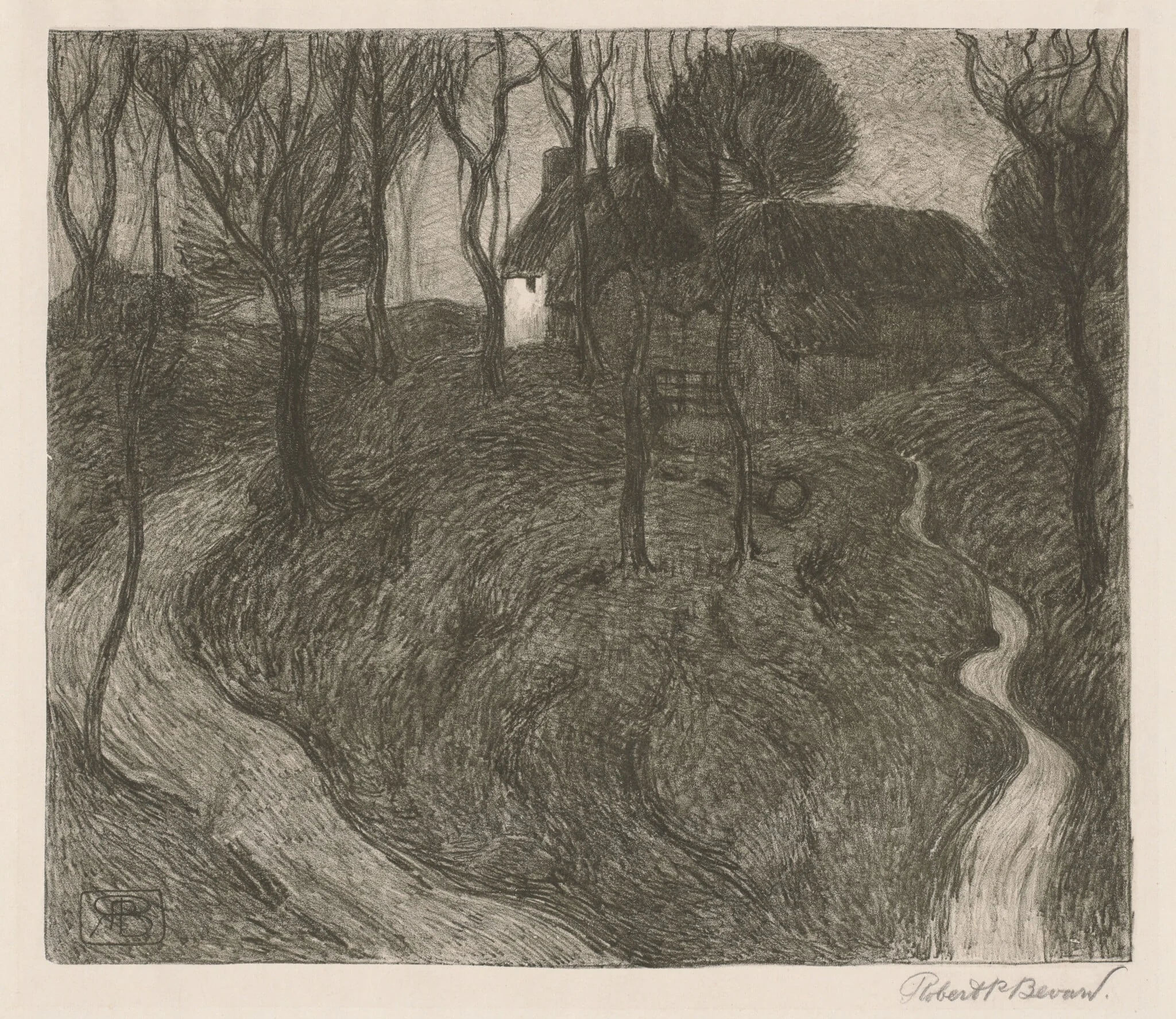 A Lonely Farm [Hawkridge], detail