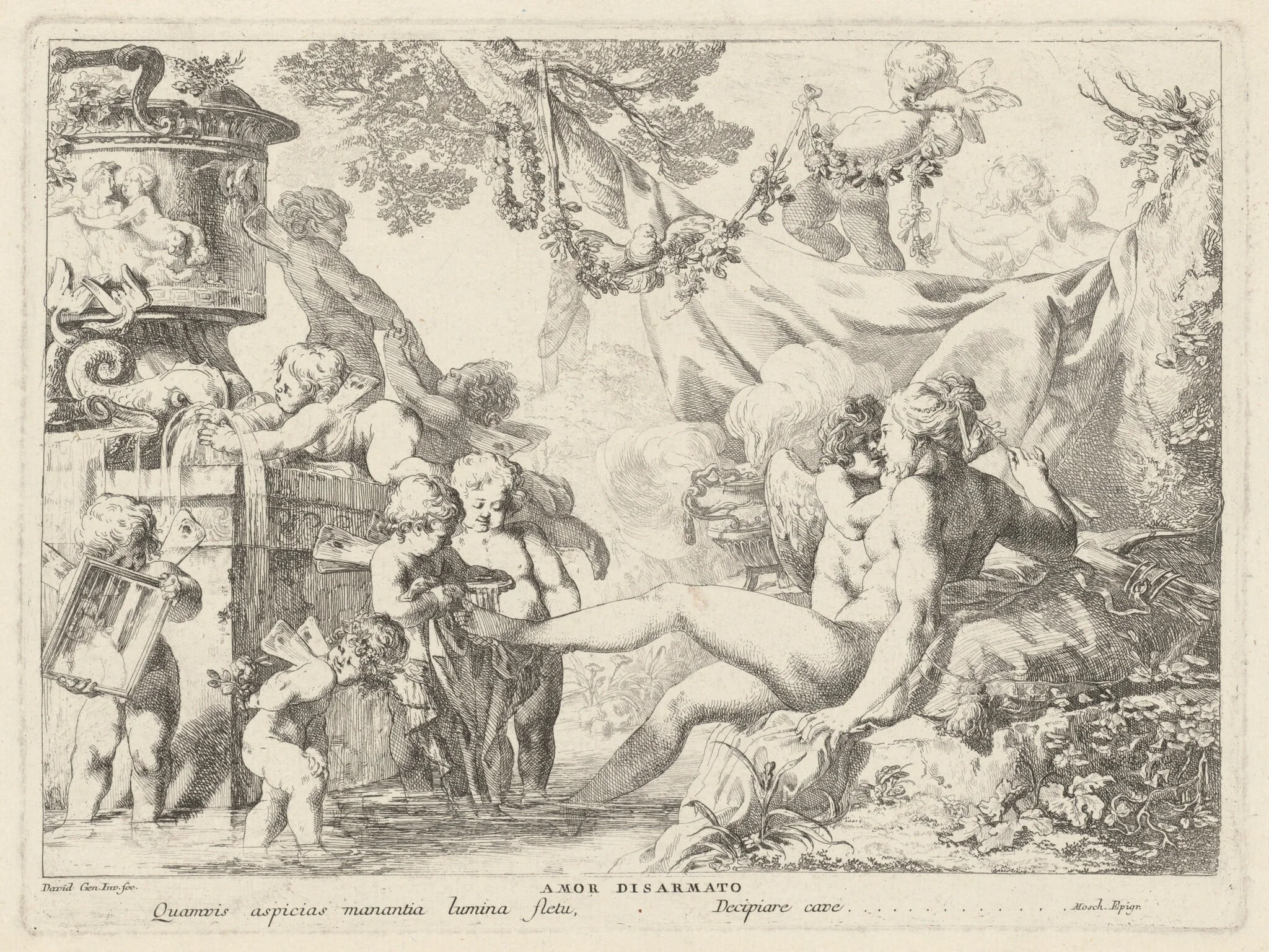 Amor Disarmato (Cupid Disarmed), detail