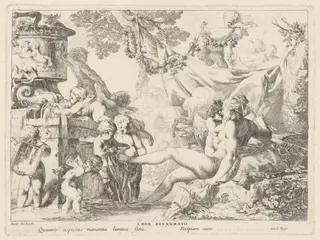 Amor Disarmato (Cupid Disarmed), by Giovanni David, ink, 1776