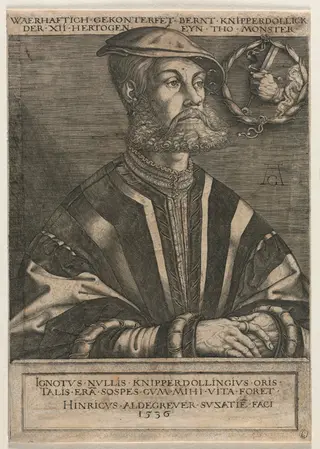 Bernt Knipperdolling, by Heinrich Aldegrever, 1536