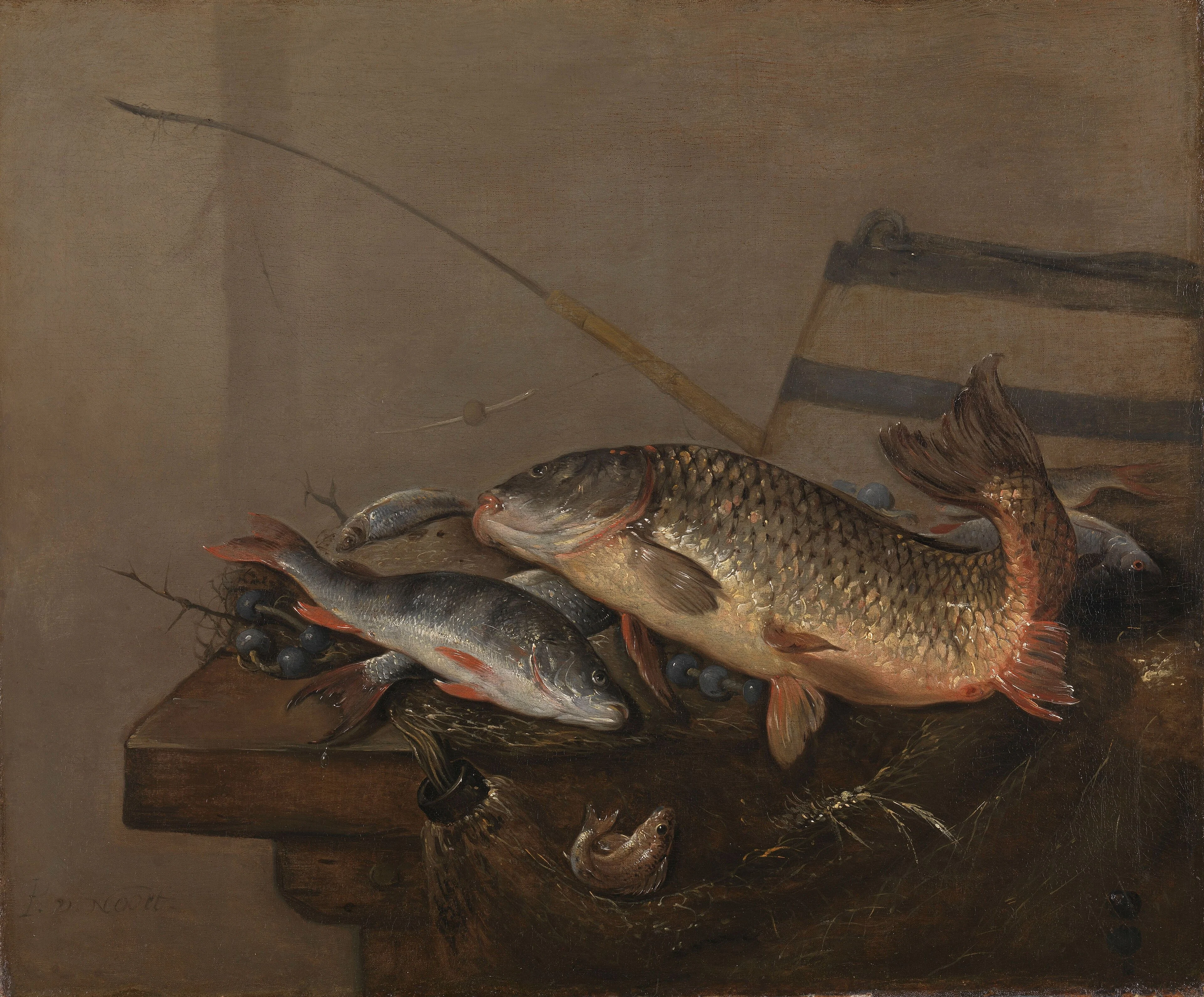 Still life with fish, detail