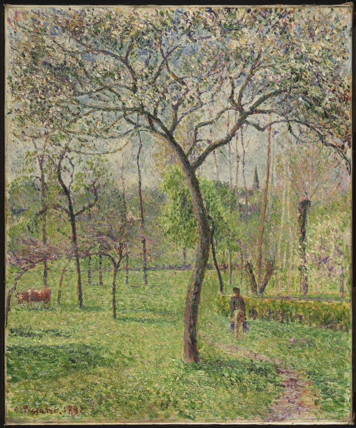 Landscape (Orchard), detail