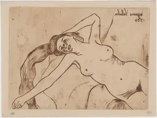 Kitty, by Suzanne Valadon, ink, 1904