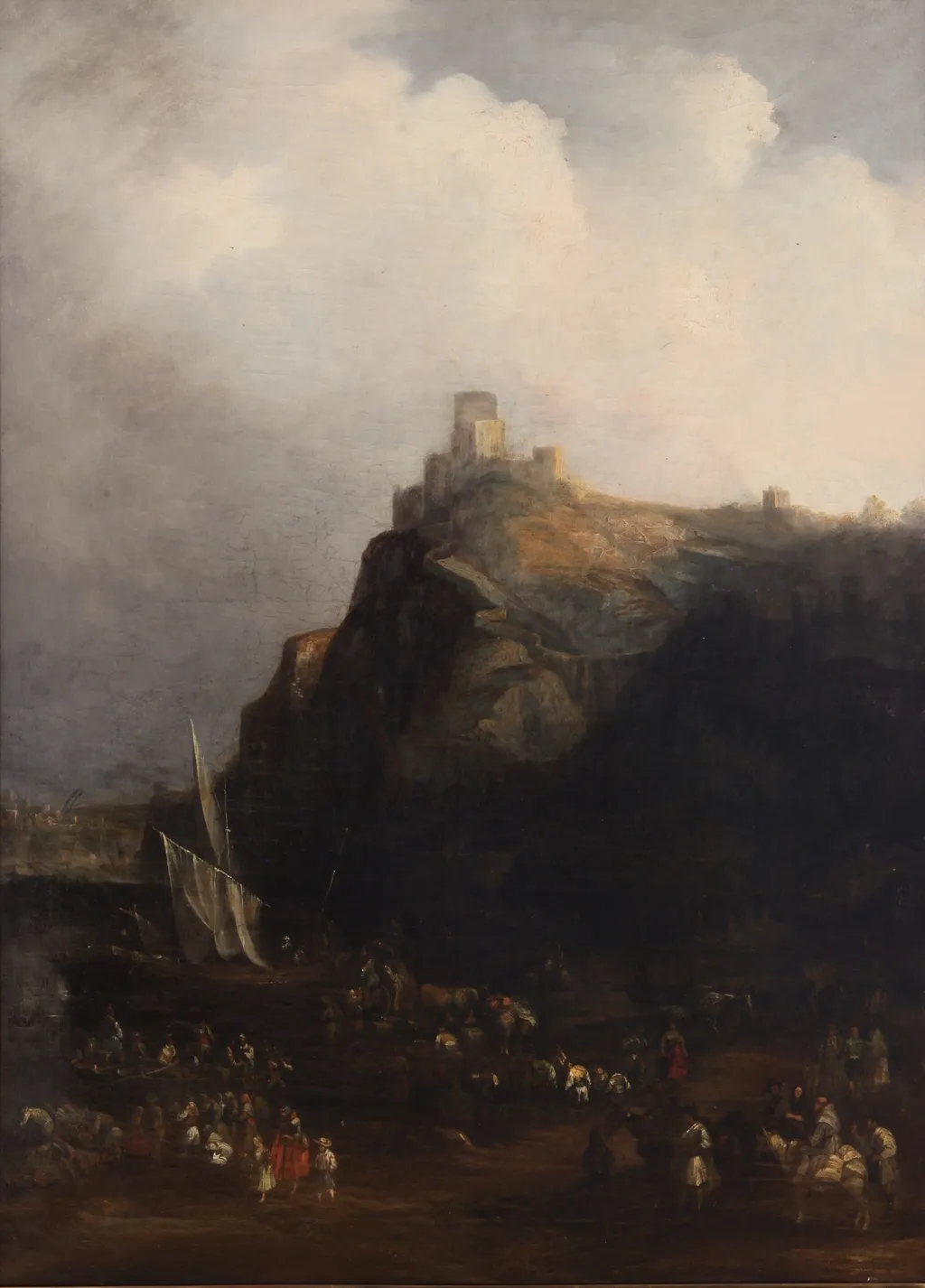 El Castillo de Gaucin, by Genaro Pérez Villaamil, unspecified, 1838
