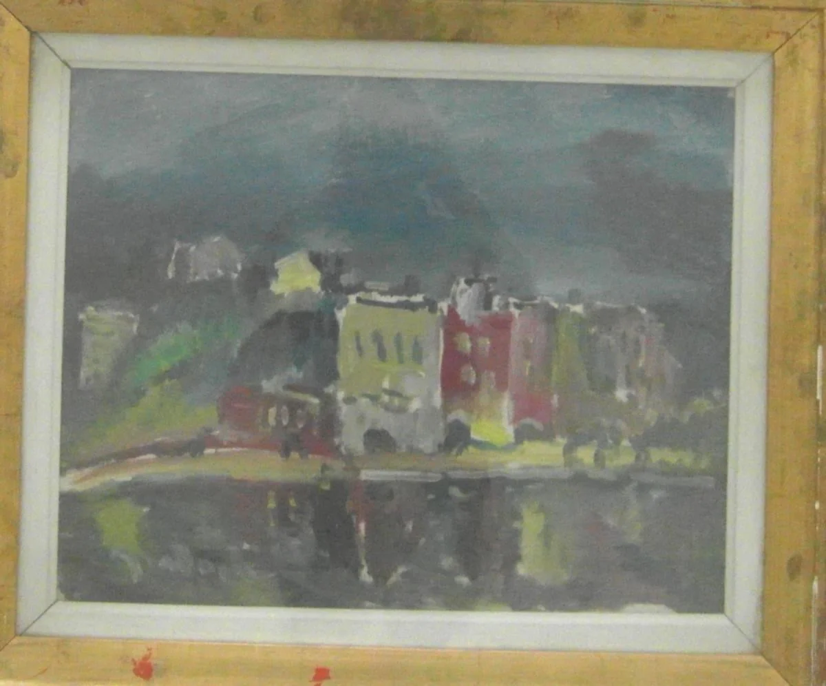 „Peisaj din Genova", detail
