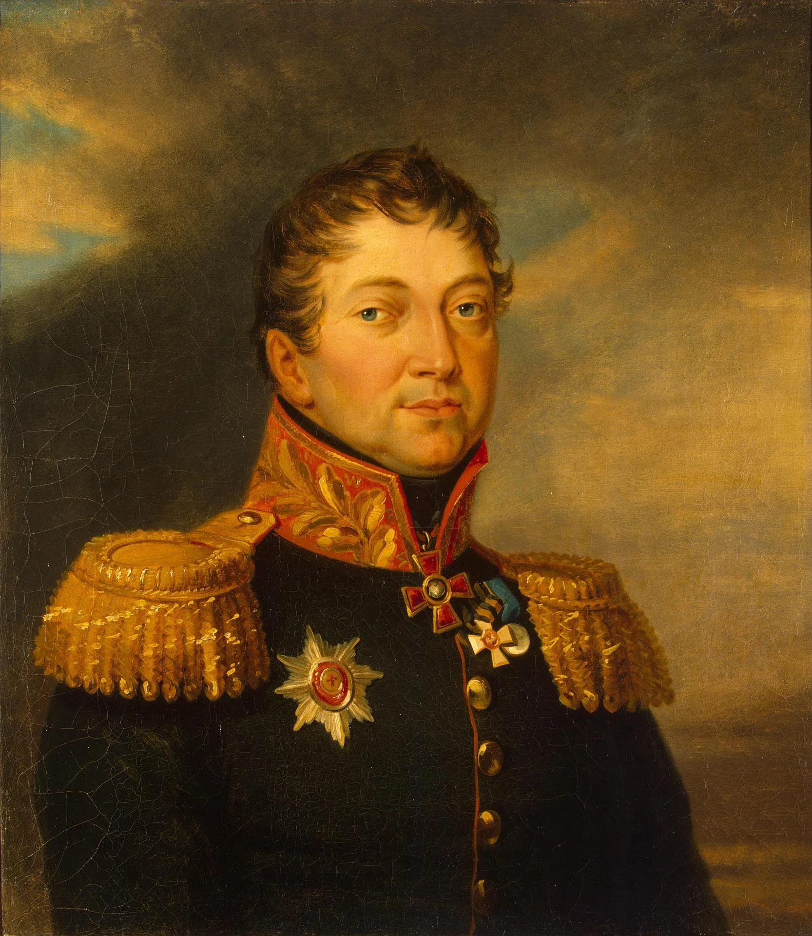 Portrait of Otto F. von Knorring (1759-1812), detail