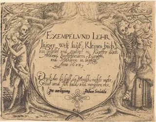 Exempel und Lehr Jetziger Welt Lauf, by Andreas Bretschneider III, ink, 1622
