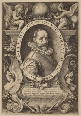 Hans Bol, by Hendrick Goltzius, ink, 1593