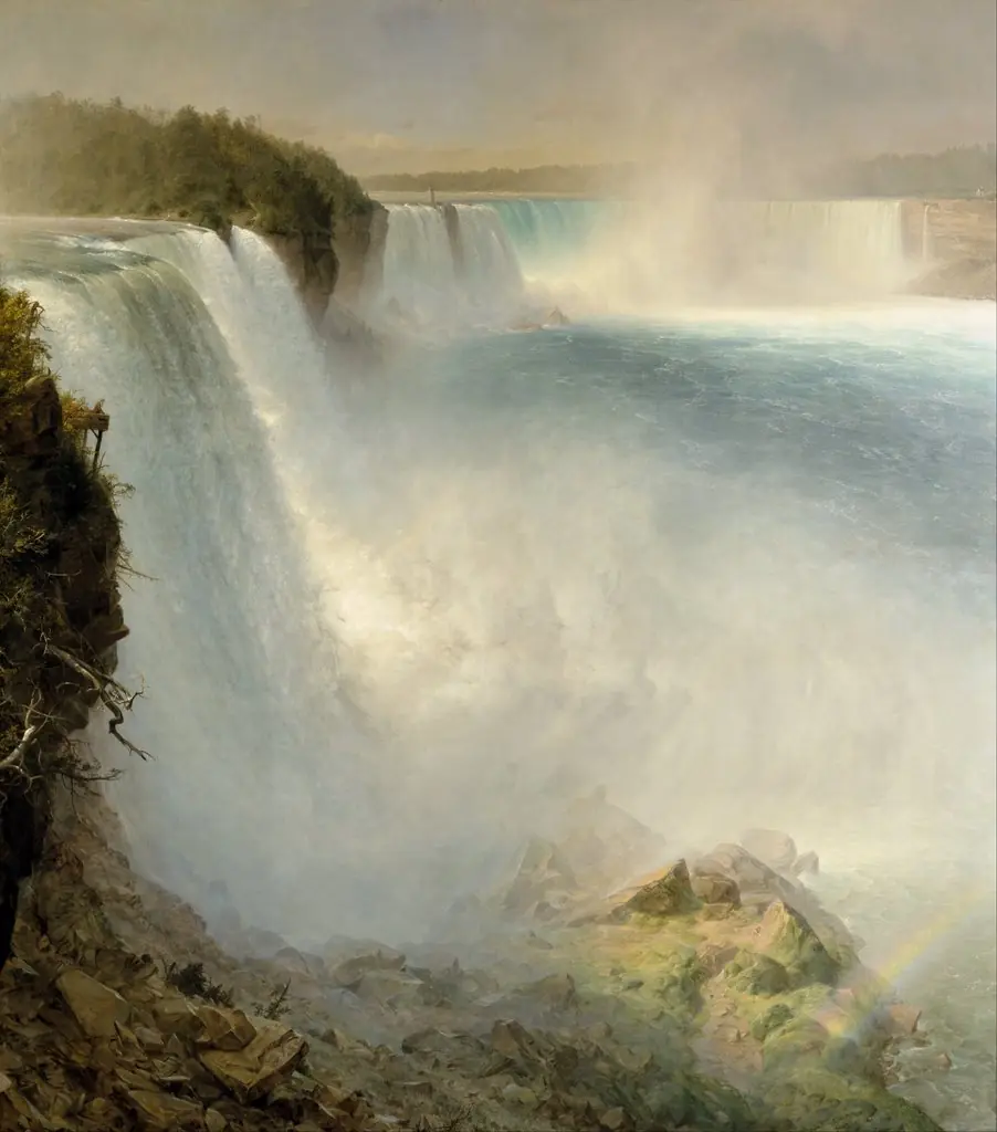 Niagara Falls, from the American Side, by Frederic Edwin Church, oil, 1867