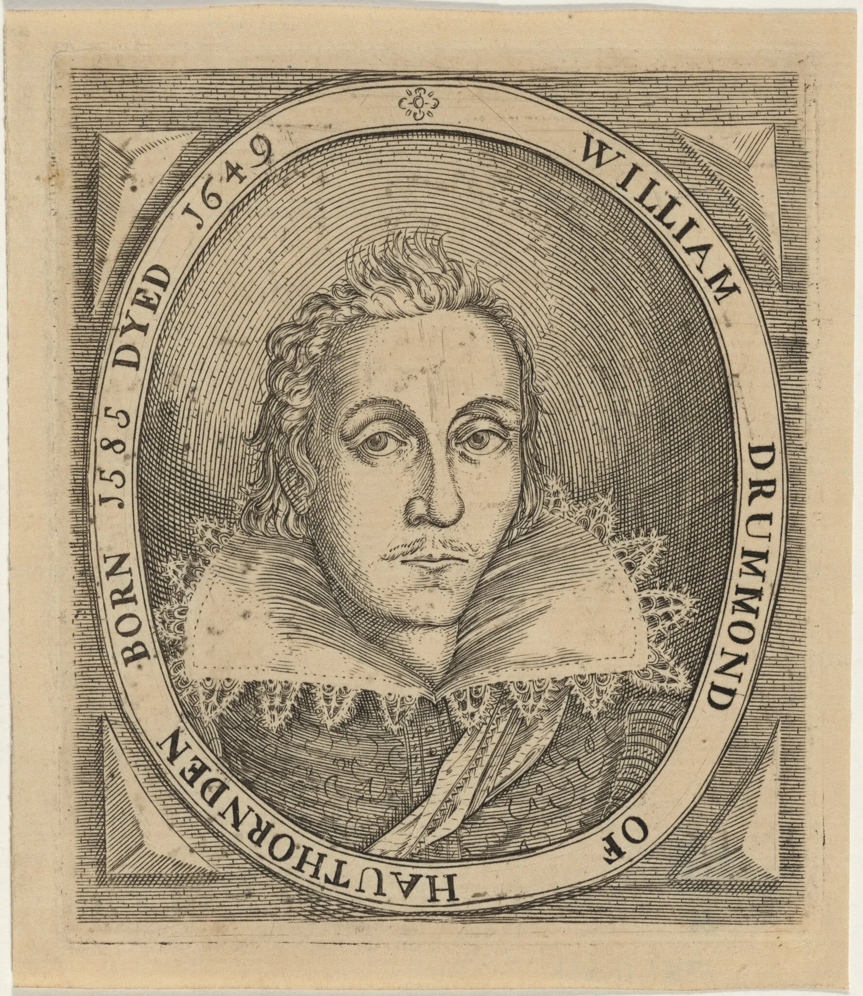 William Drummond of Hawthornden, detail