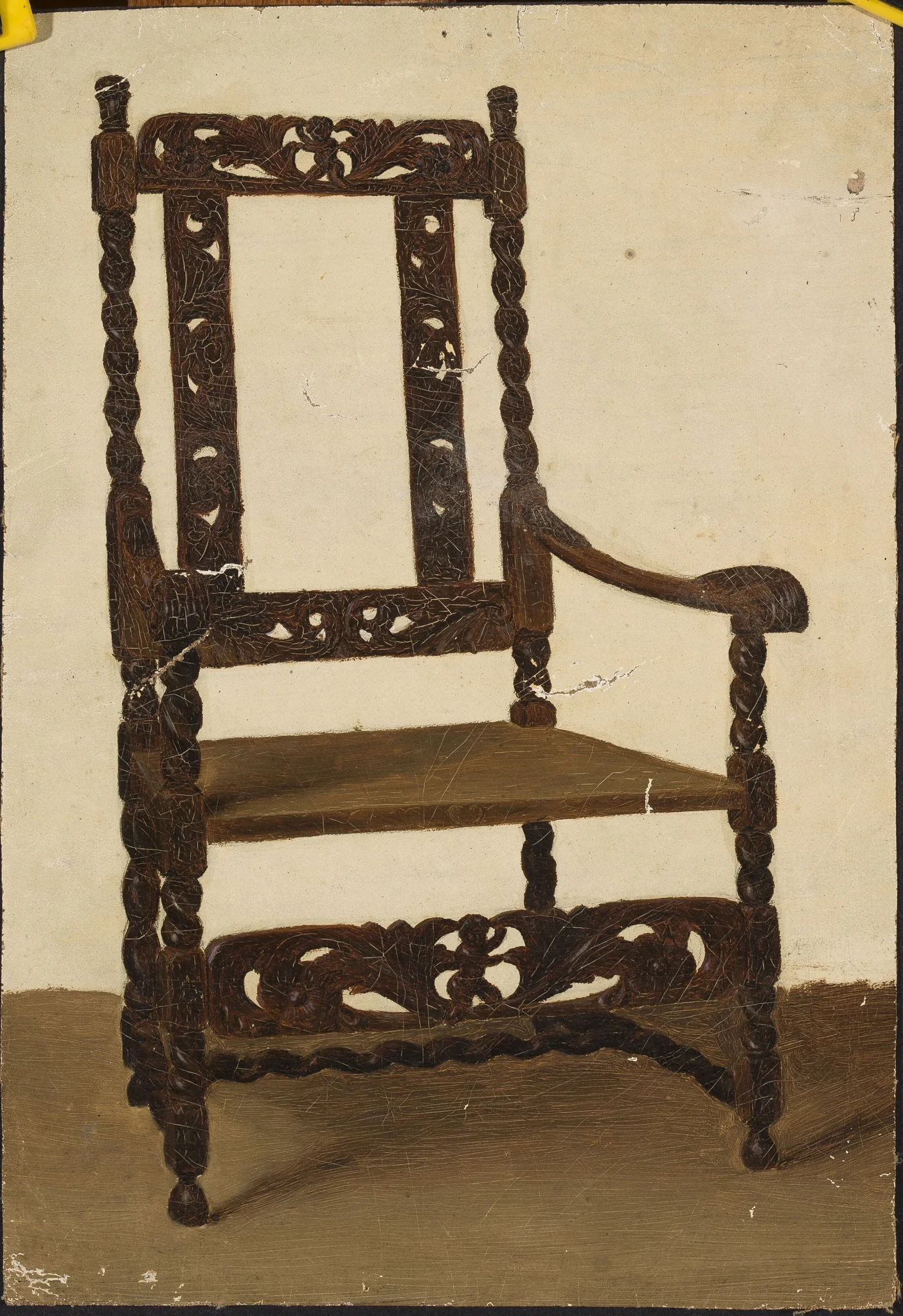 Study of a Renaissance armchair, detail