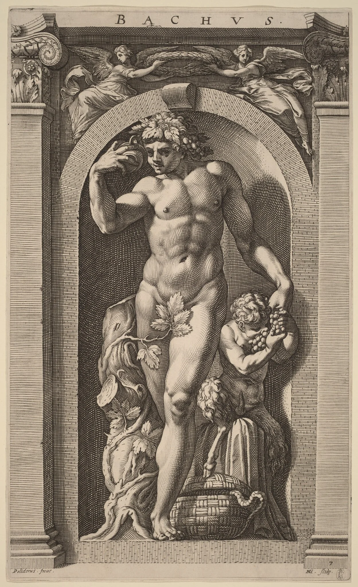 Bacchus, detail