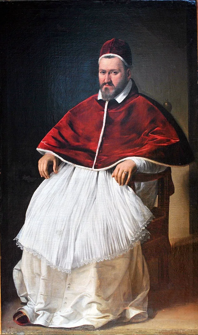 Portrait of Pope Paul V, detail
