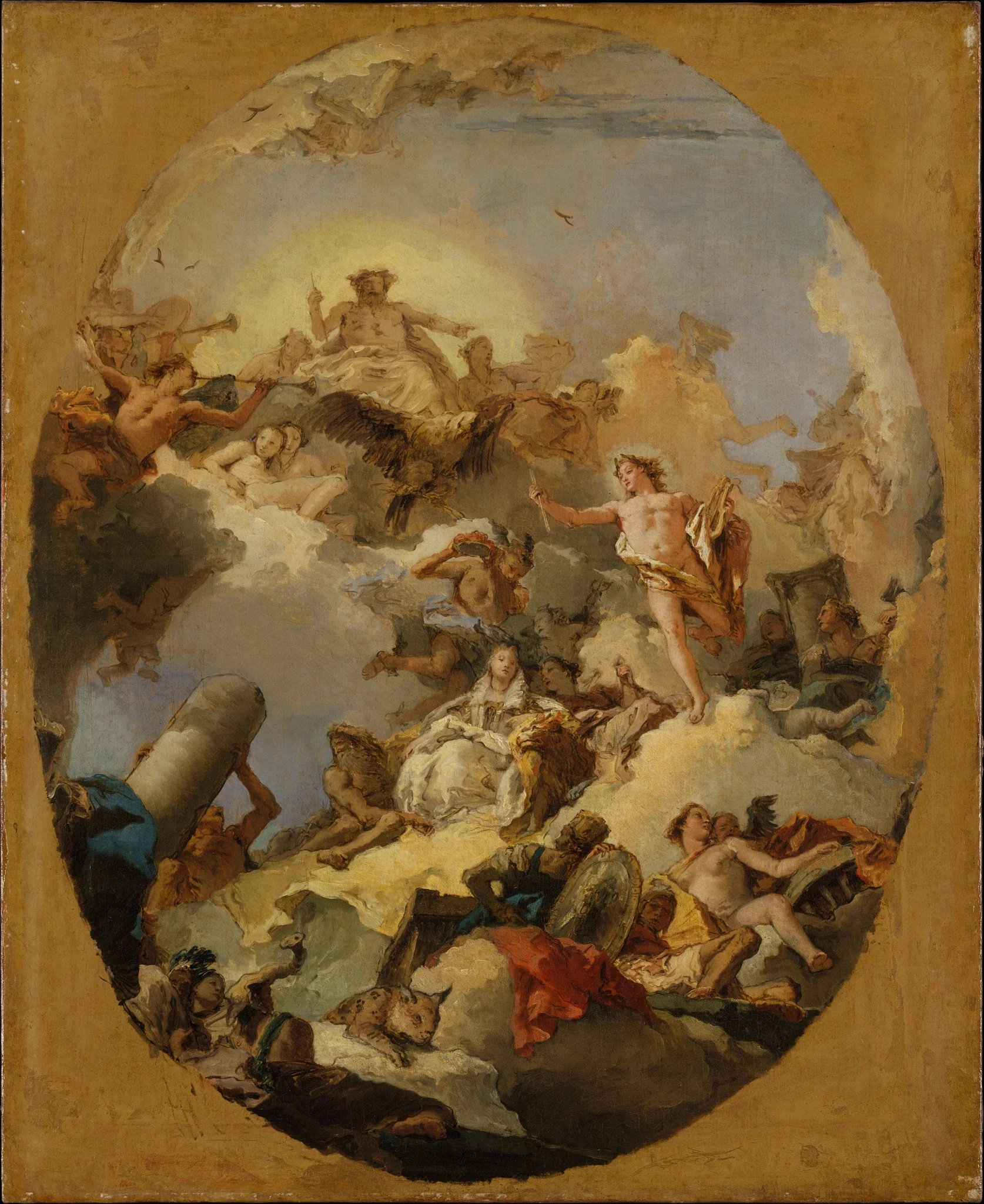 The Apotheosis of the Spanish Monarchy, detail