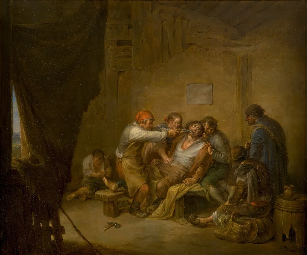El sacamuelas, by Leonardo Alenza, unspecified, 1844
