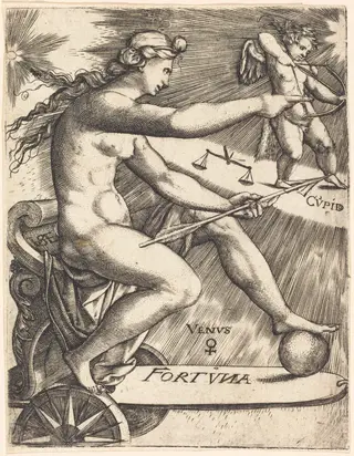 Venus, by Johann Ladenspelder, ink, 1536