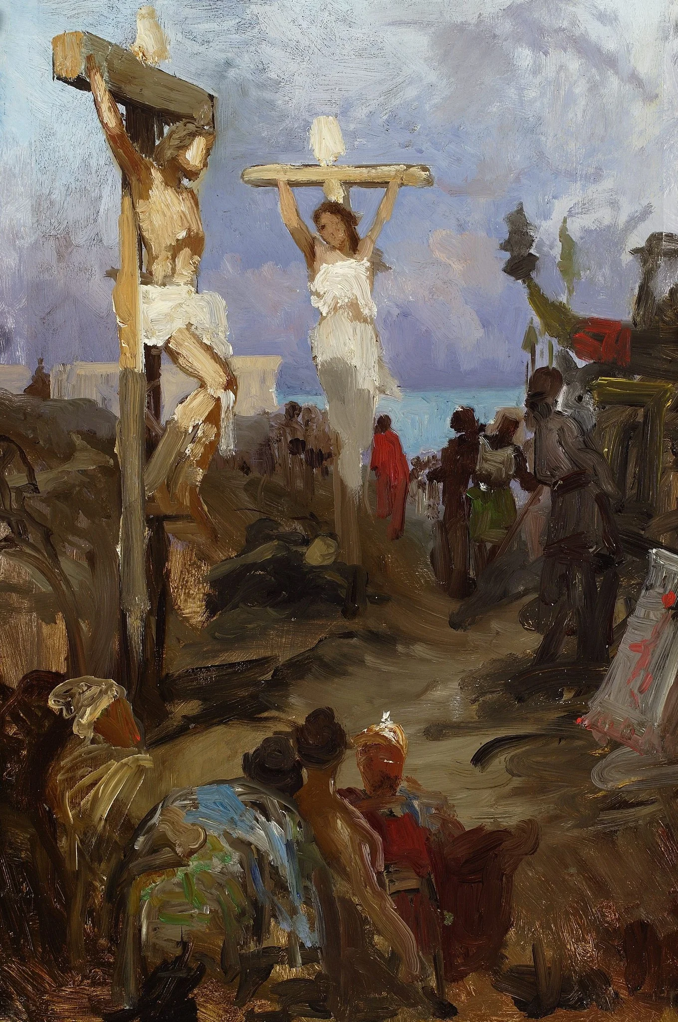 Christian Golgotha, sketch, detail