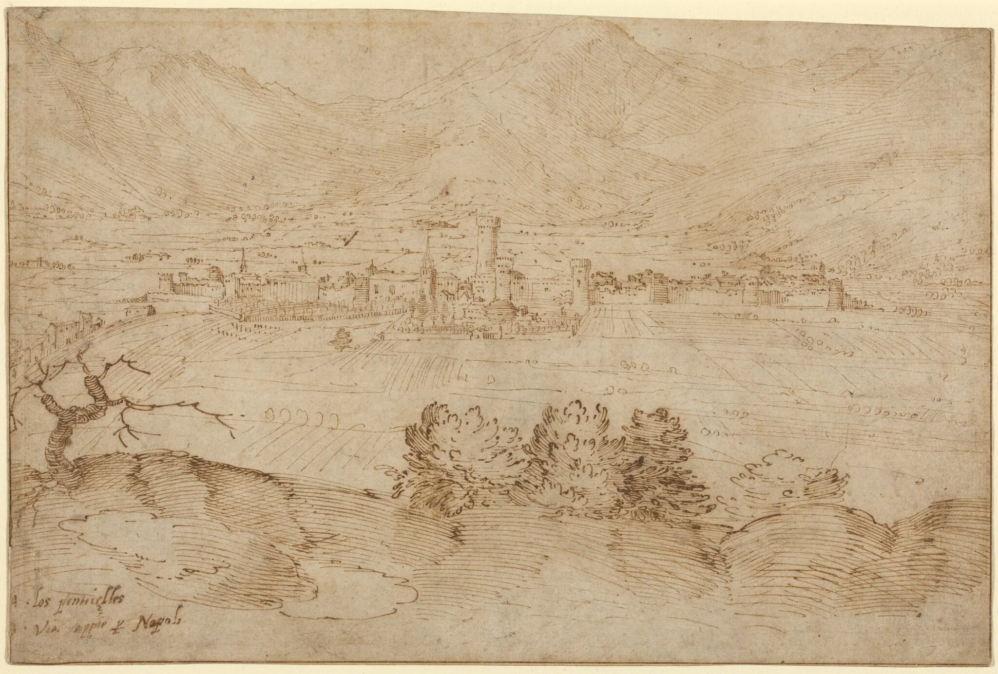 View of Fondi, detail