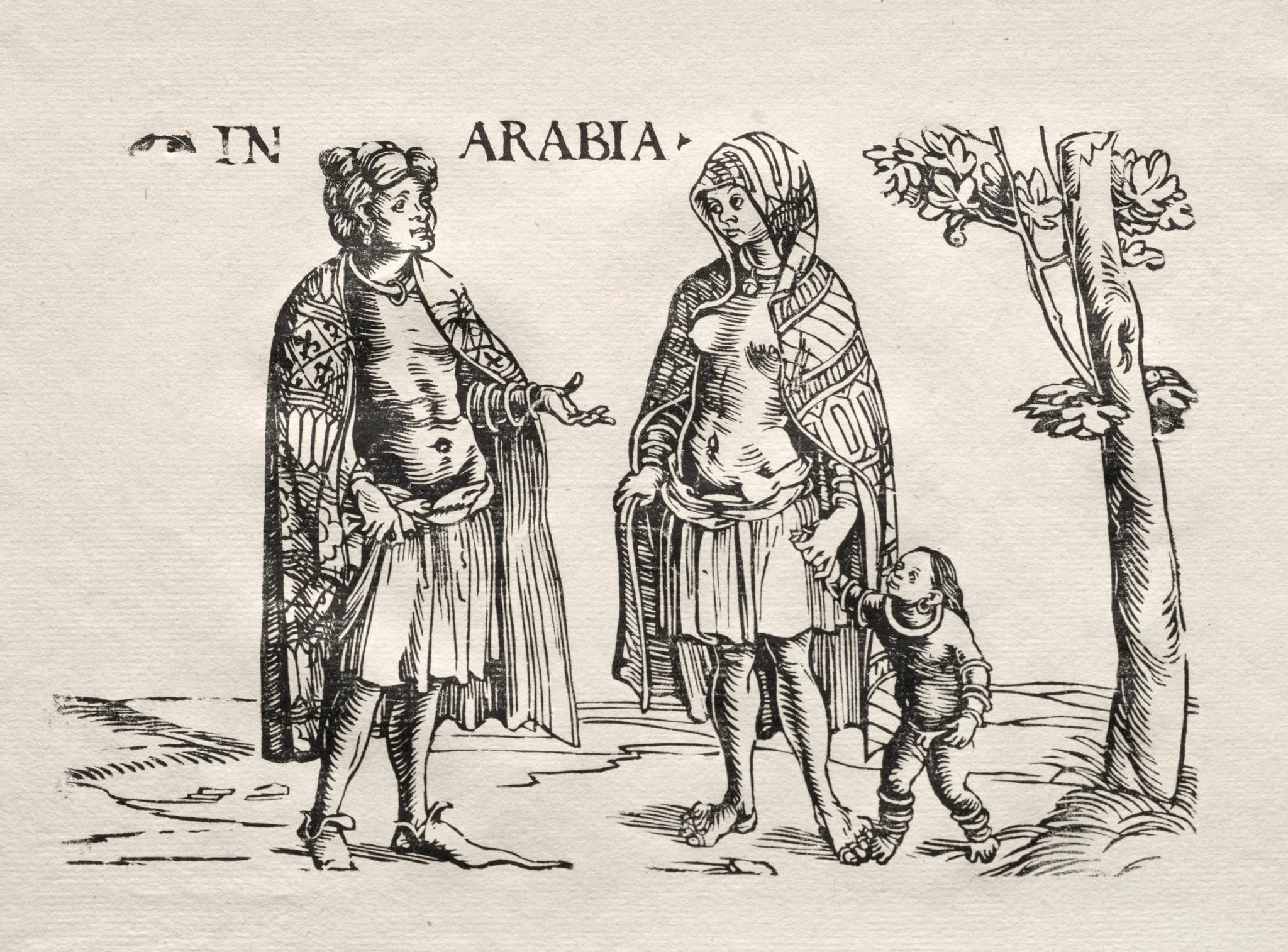 Natives of Arabia and the Indies, detail
