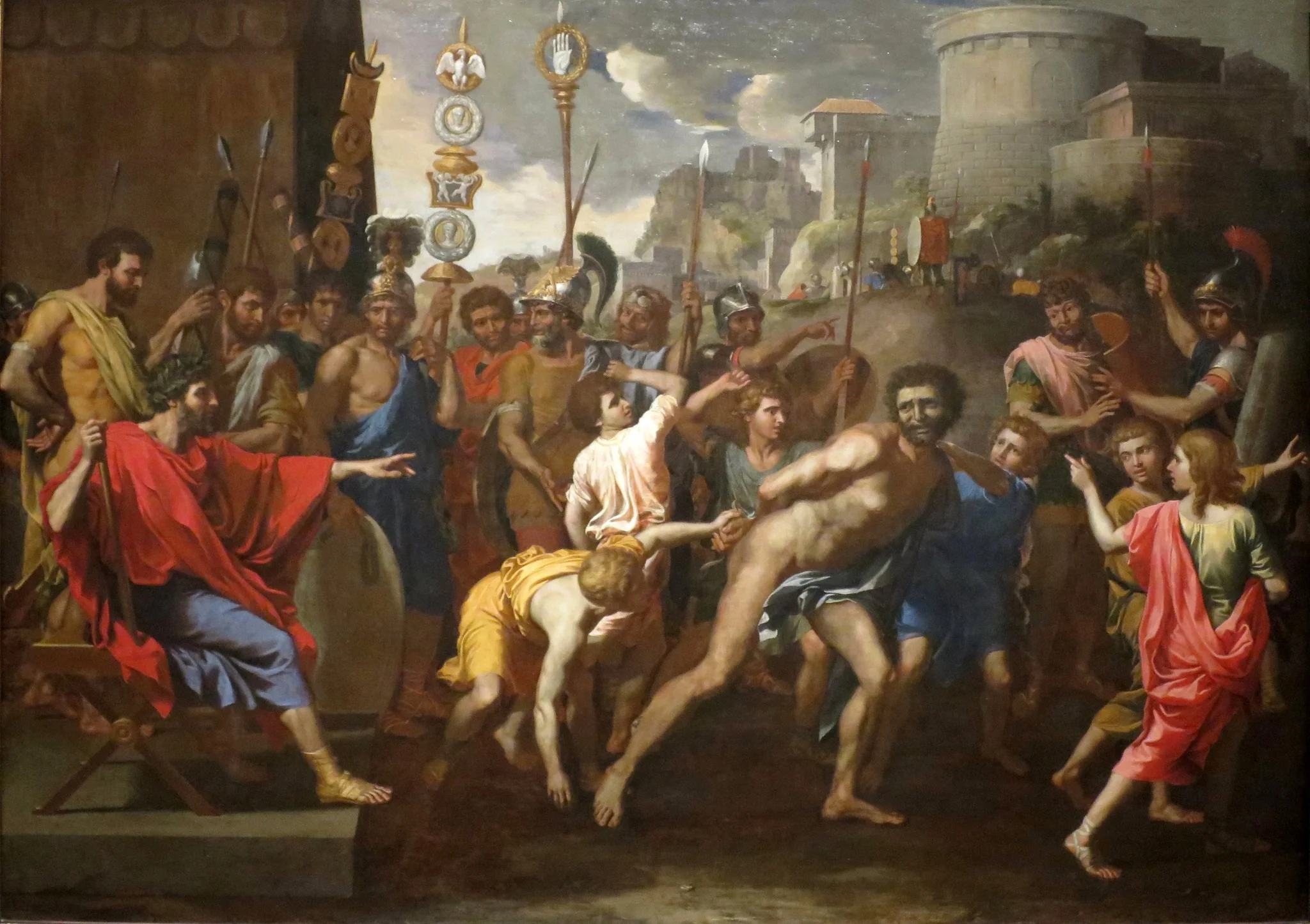 Camillus and the Schoolmaster of Falerii, detail