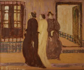 The neighbors, by Pedro Figari, oil, 1919